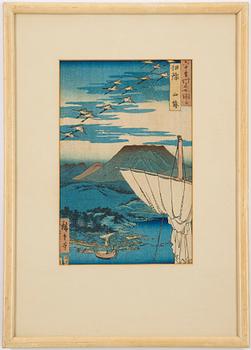 Ando Hiroshige, a woodblock print, Japan.