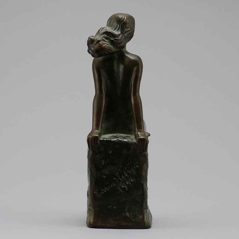 CARIN NILSON, skulptur, brons, sign o dat 1944, A Petersson fud.