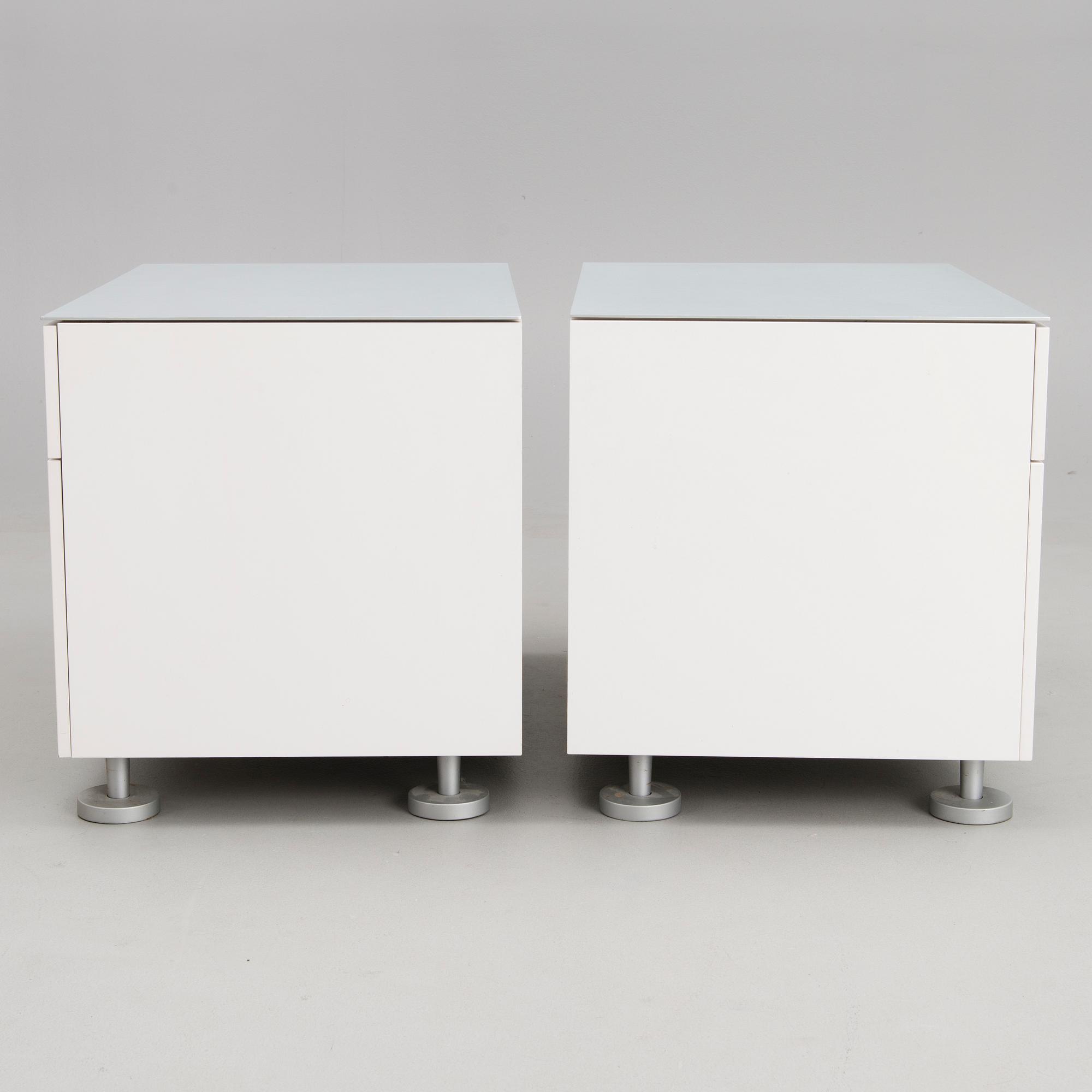 Two 21st century French, "Everywhere", nightstands for Ligne Roset.