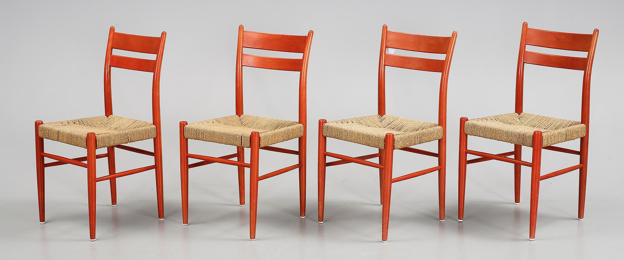 STOLAR, 4 st, design Yngve Ekström, 1900-talets andra hälft.