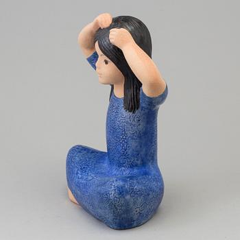 A stoneware figurine by Lisa Larson, Gustavsberg.