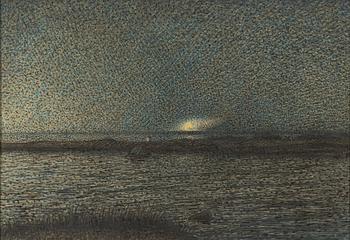 Nils Kreuger, mixed media, signed and dated 1900.