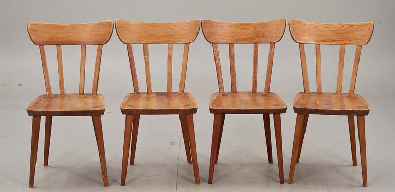 STOLAR, 4 st, "Svensk fur". 1900-tal.