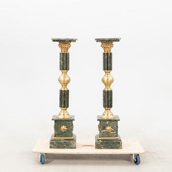 Piedestaler ett par 1900-tal.