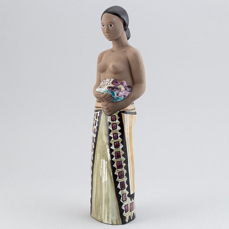 Mari Simmulson, a stoneware sculpture of a woman, Upsala Ekeby.