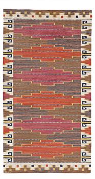 210. Märta Måås-Fjetterström, MÄRTA MÅÅS-FJETTERSTRÖM, A CARPET, "Bruna heden", flat weave, ca 287,5 x 153 cm, signed AB MMF.