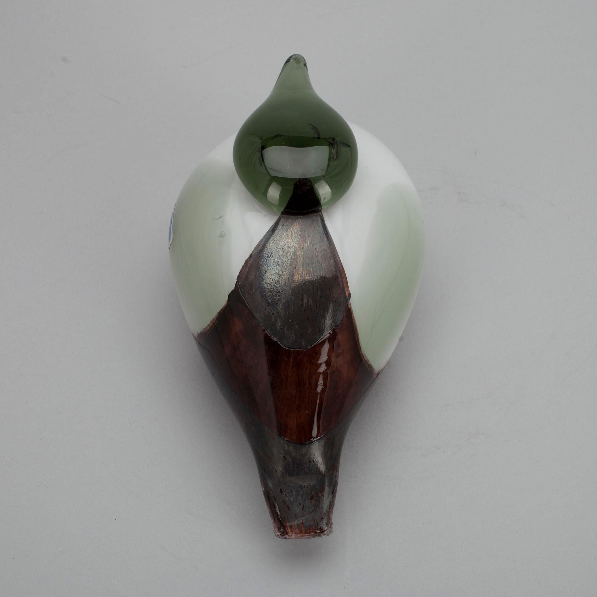 FÅGEL, glas, signerad O. Toikka Notsjö.