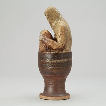A unique Lisa Larson stoneware sculpture, Gustavsberg Studio 1979.