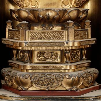 ALTARSKÅP, trä, Japan.