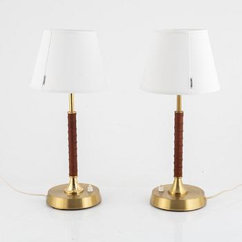 Table lamps, 2 similar, EWÅ, second half of the 20th century.