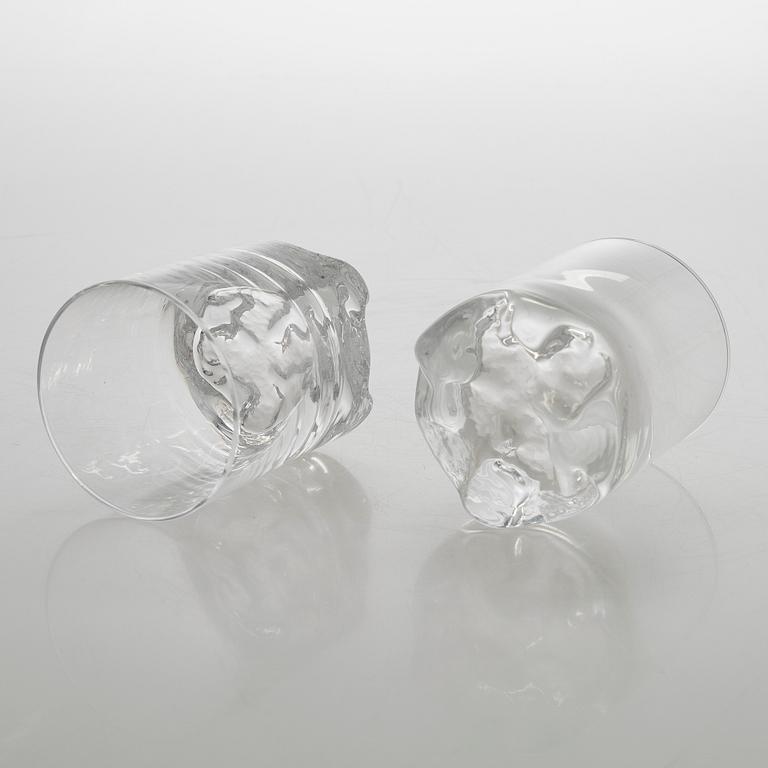 Tapio Wirkkala, whiskyglas,"Gaissa" 13 st,  Iittala 1960-tal.