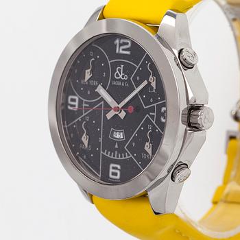 Jacob & Co, Five Time Zones, wristwatch, 47 mm.