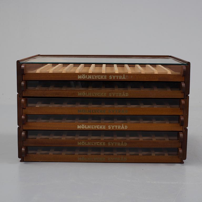 SYTRÅDSMONTER, "Mölnlycke sytråd", 1900-talets mitt.
