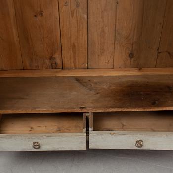 A painted cabinet, 19th Century.