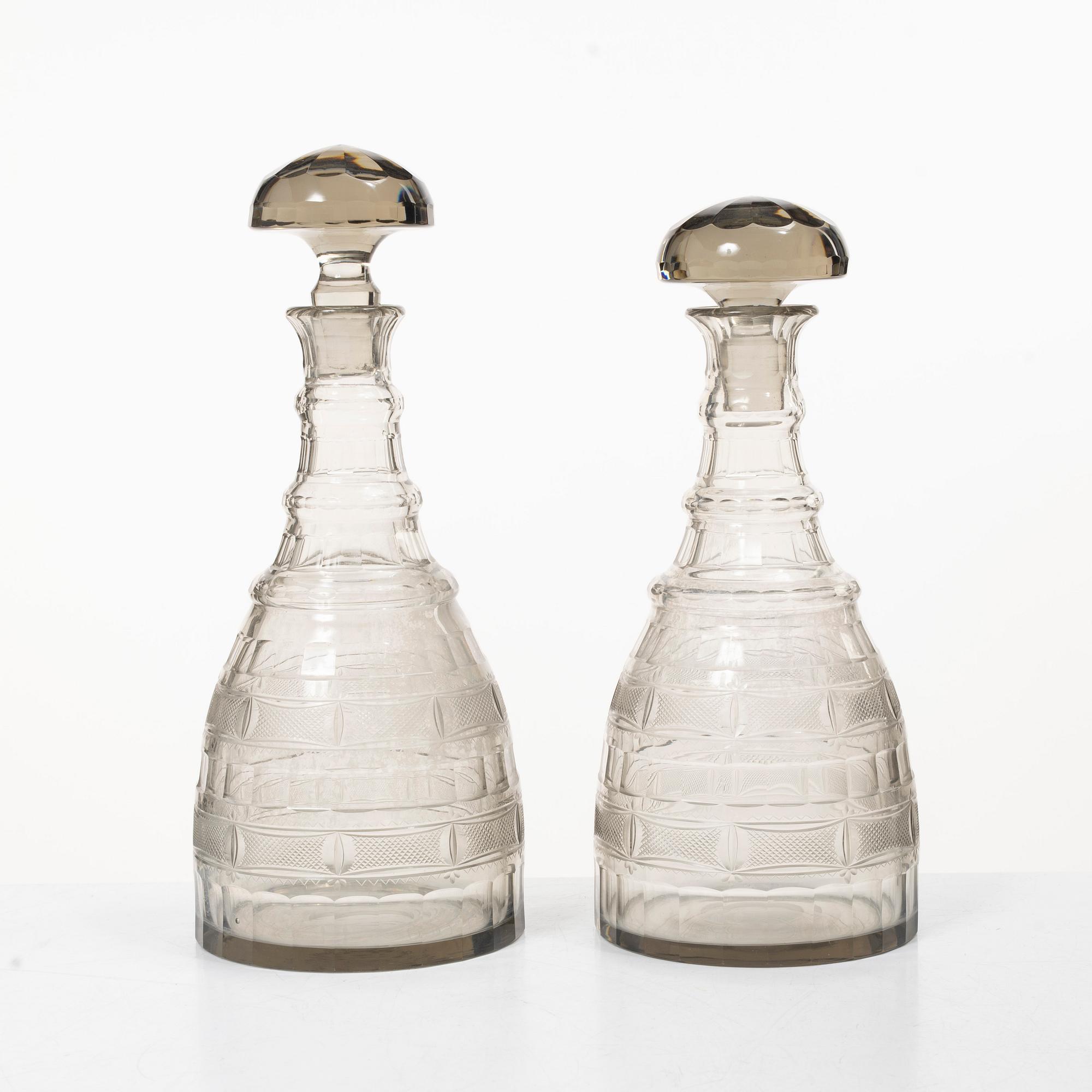 Gerda Strömberg, Glasservis, 55 delar, "Hörningsholm", Strömbergshyttan.