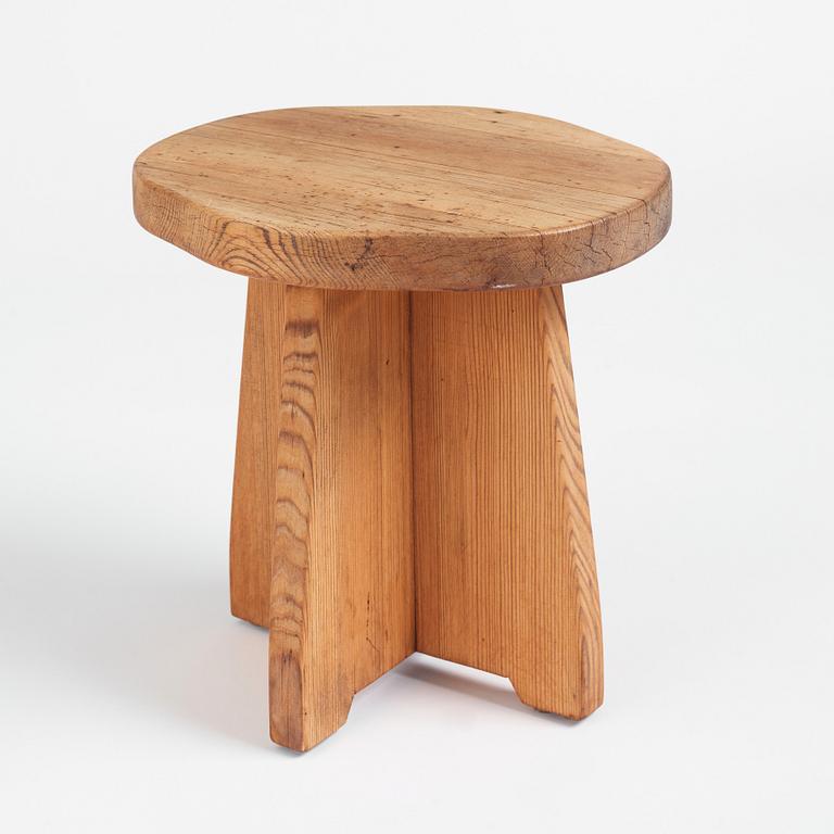 David Rosén, a pine stool 'Berga', Nordiska Kompaniet, Sweden 1930-1940s.