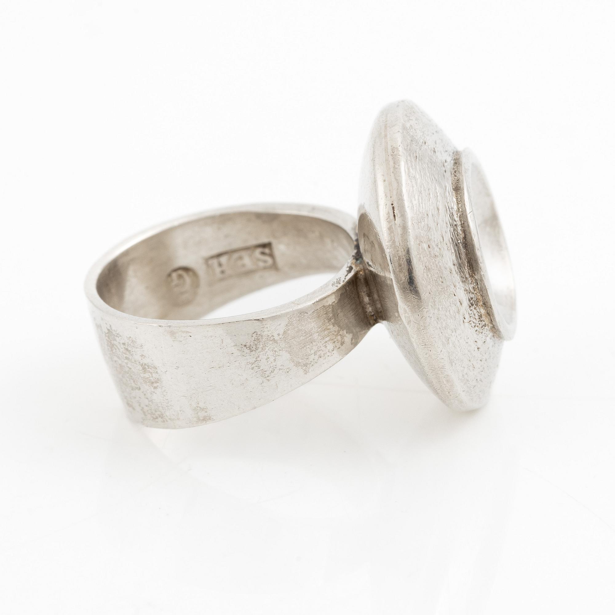 Sven-Erik Högberg, ring, silver, Göteborg 1974.