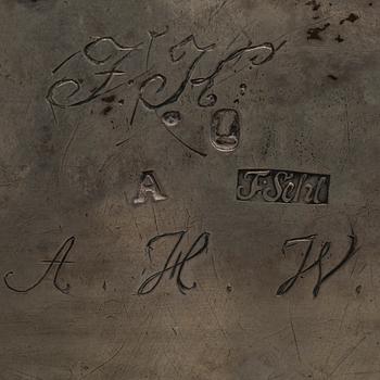 A Swedish 18th century silver sugar bowl, mark of F Sehl the younger Stockholm 1759 weight ca 303 gr.