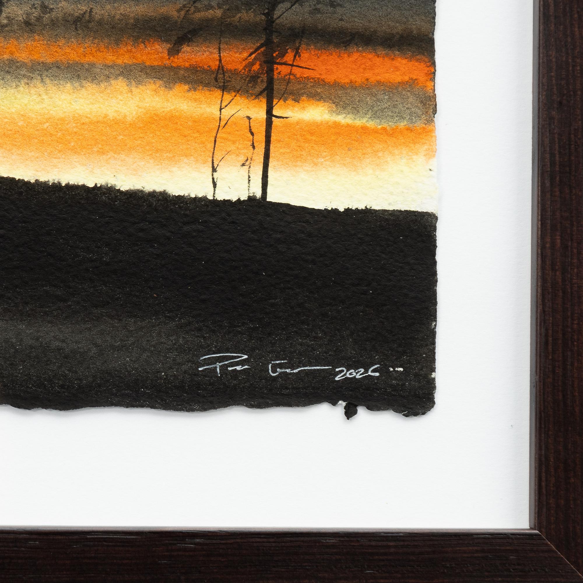 Peter Eugén, Trees in the evening twilight.