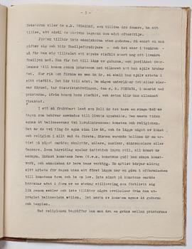 Tyra Kleen, fyra häften med åtta tryckta planscher (varav en dublett), "Temple Dances and Musical Instruments in Bali".