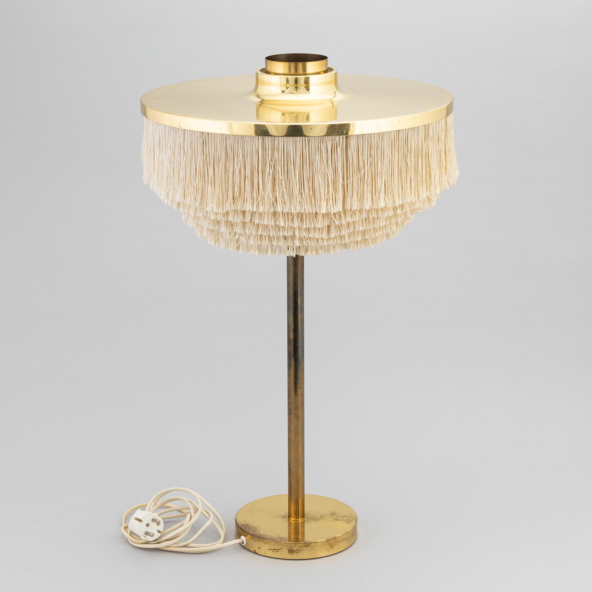 Hans-Agne Jakobsson, a brass model B138 table light, Markaryd, 1970's.