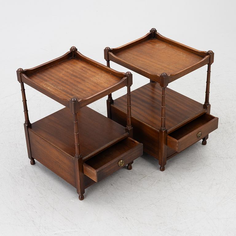 Sidobord, ett par, 19800-talets andra hälft.