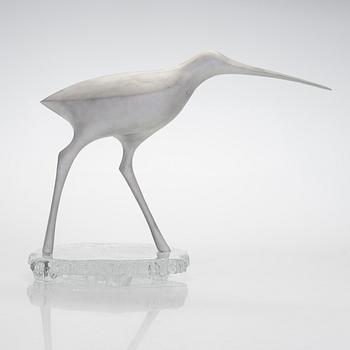 Tapio Wirkkala, skulptur, "Suokurppa" (Beckasin), stämplad Kultakeskus Oy Made in Finland Design: Tapio Wirkkala TW.