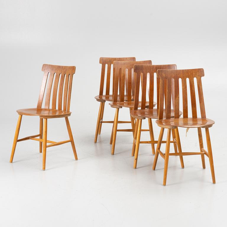 Jan Hallberg, five 'Tallåsen' chairs, Edsbyverken, 1960s.
