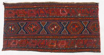 A mafrash, c. 120 x 61 cm.