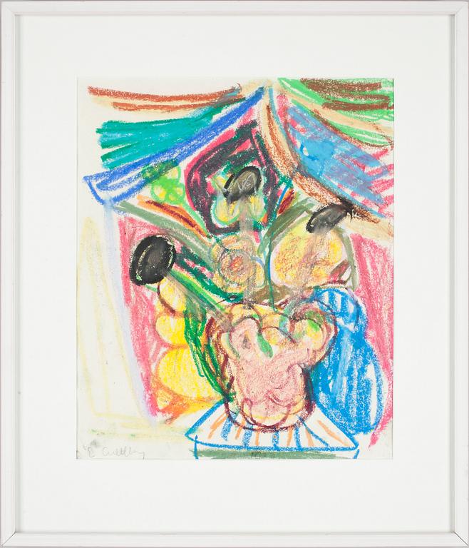 ERLAND CULLBERG, krita, sign.