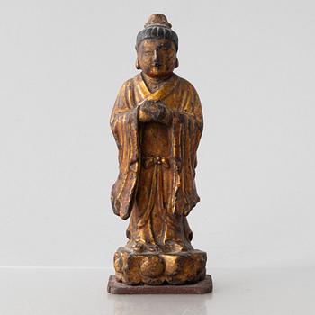 A Chinese Buddha joss stick holder, Ming dynasty, 17th/18th century.