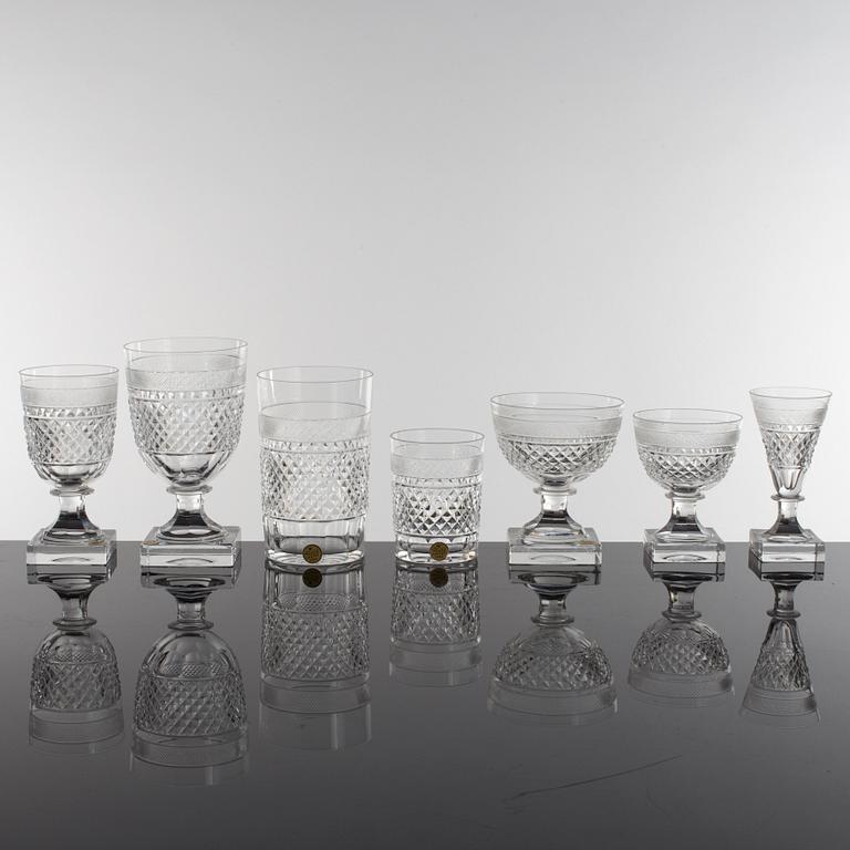 GLASSERVIS, 81 delar, "Kent", Elis Bergh, Kosta Boda, 1900-talets mitt.