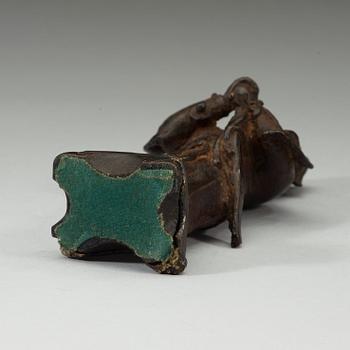 DAOISTISK GUDOM, brons, Mingdynastin (1368-1644).