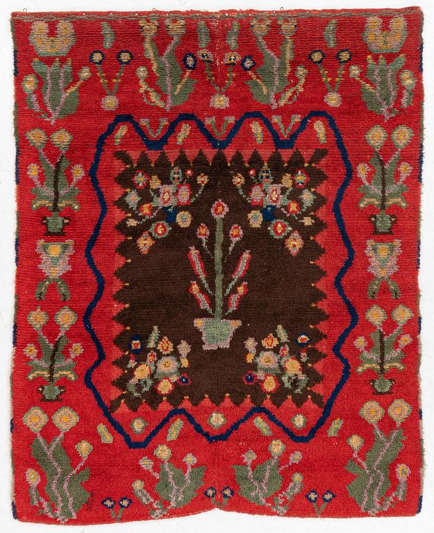 Rug, probably Åland, 190 x 155 cm.