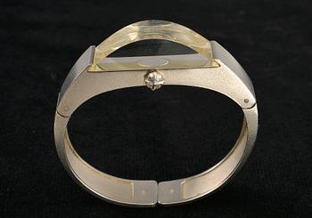 Björn Weckström, A LADY'S WRIST WATCH, silver and acrylic, "Super Star", Lapponia 1977.