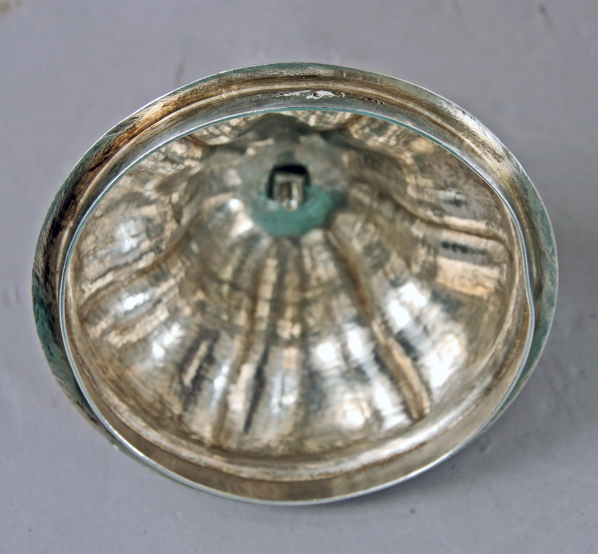 SOCKERSKÅL, silver, nyrokoko, Lars Larsson & C:o 1848, vikt 696g.