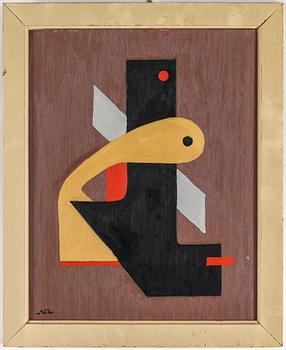 ARNE ÖDBERG, oil on panel, signed with monogram. Dated -54 verso.