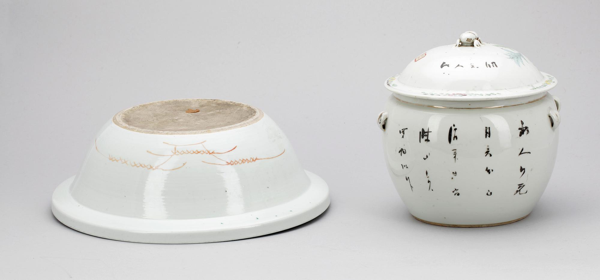 PARTI PORSLIN, 6 delar, Kina, 1900-tal.