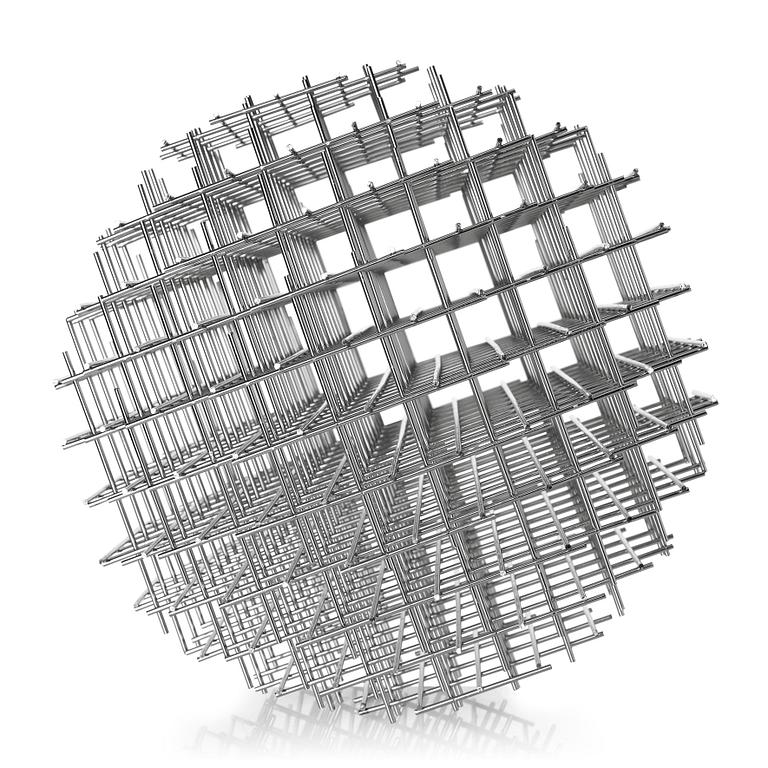 Francois Morellet, "Sphère-trames".