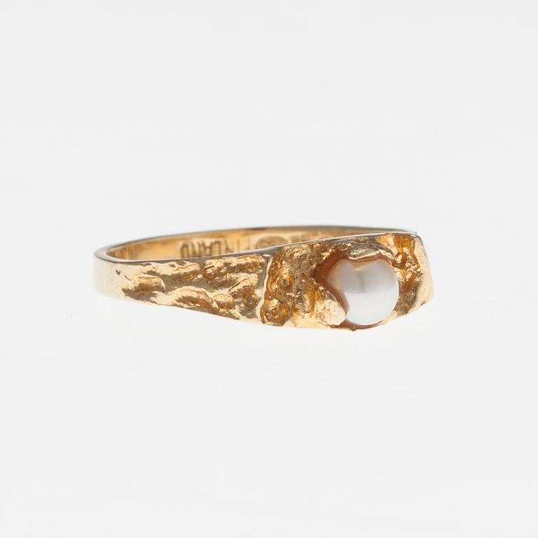 RING, "A little word", 18K guld, pärla, Björn Weckström Lapponia.