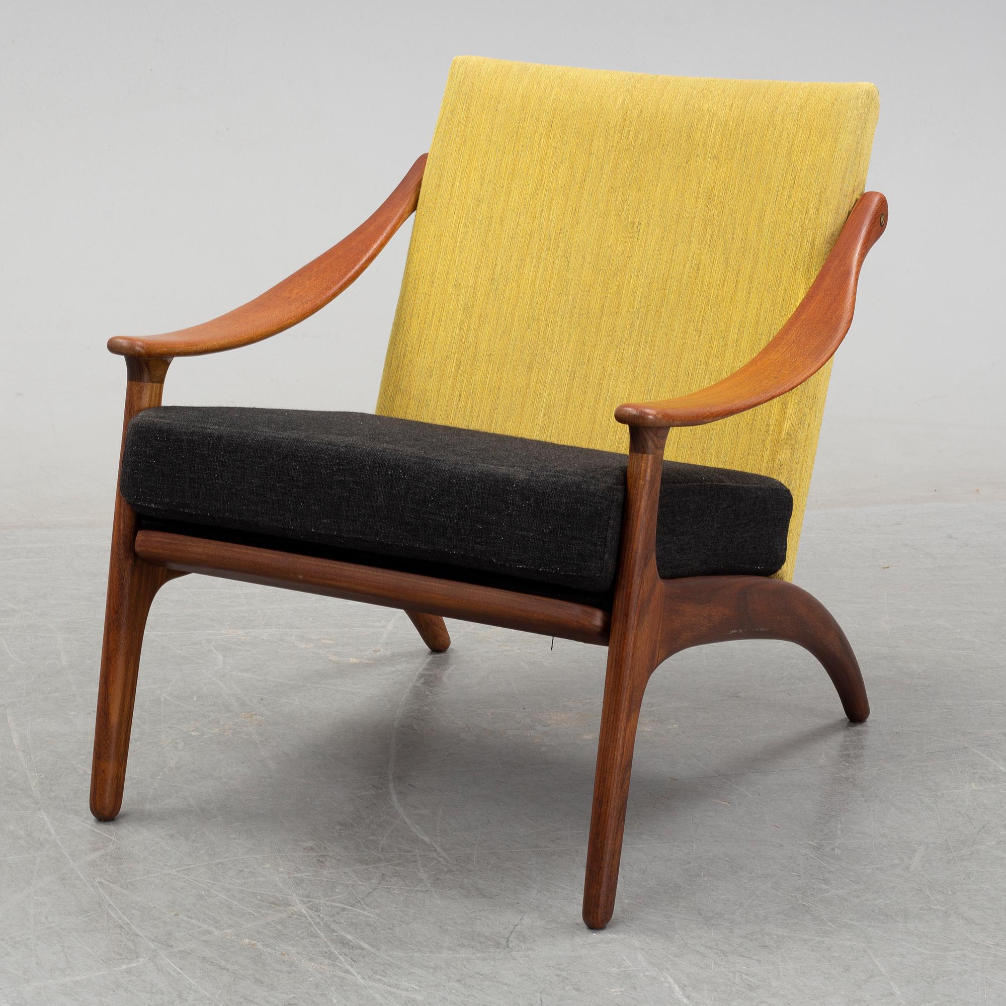 Arne Hovmand-Olsen, a 'Lean Back Chair' for P Mikkelsen, Denmark, second half of the 20th century.