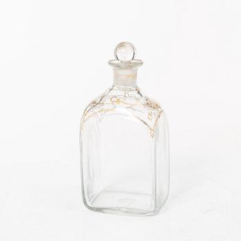 Six glass items, 18th-19th Century.