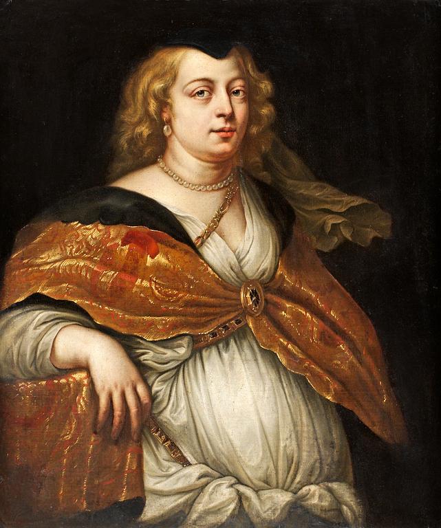 Theodor van Thulden Tillskriven, Kvinna med pärlhalsband.