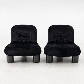 Cini Boiri, armchairs, a pair, "Botolo", Arflex, Italy.