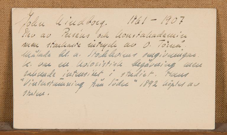 Johan (John) Kindborg, Landskap med Björk.