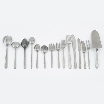 Kay Bojesen, bestick, 81 delar, rostfritt stål, "Grand Prix", Stainless Motala verkstad, 1900-talets andra hälft,Sverige.