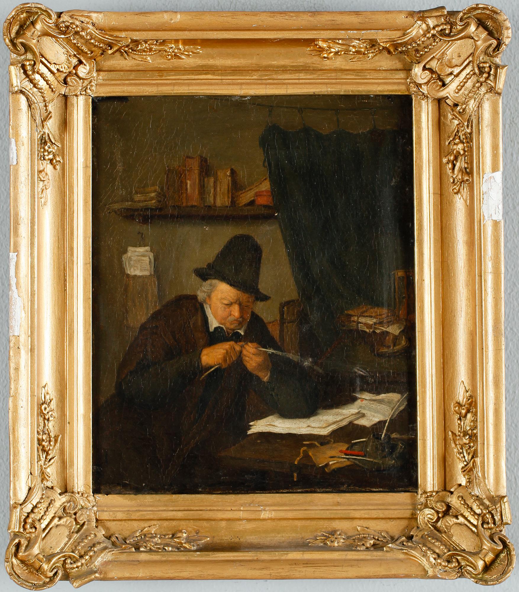 OKÄND KONSTNÄR, olja på duk, kopia efter Ostade, 1800-tal.