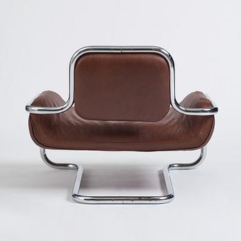 Kwok Hoi Chan, a "Limande" easy chair, Steiner, France, 1960-70s.