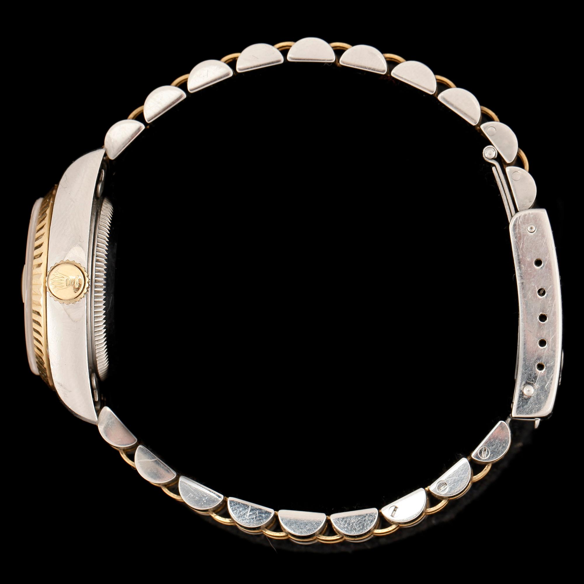 ARMBANDSUR, dam, Rolex, Datejust, stål/guld.