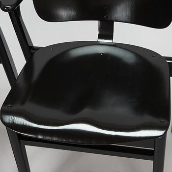 Ilmari Tapiovaara, a set of four mid-20th-century 'Domus' chairs, for Keravan Puutoellisuus, Finland.